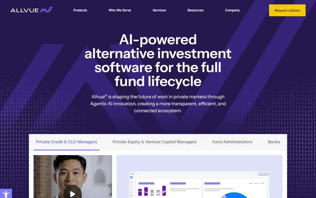 Allvue Systems homepage