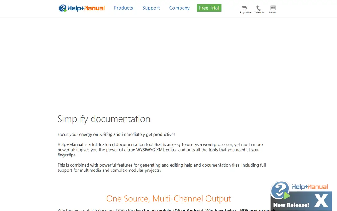 Help+Manual homepage