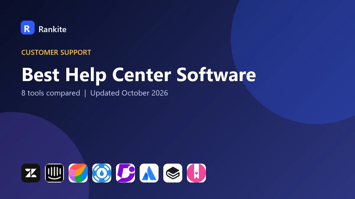 Best Help Center Software in 2026: 8 Tools Compared