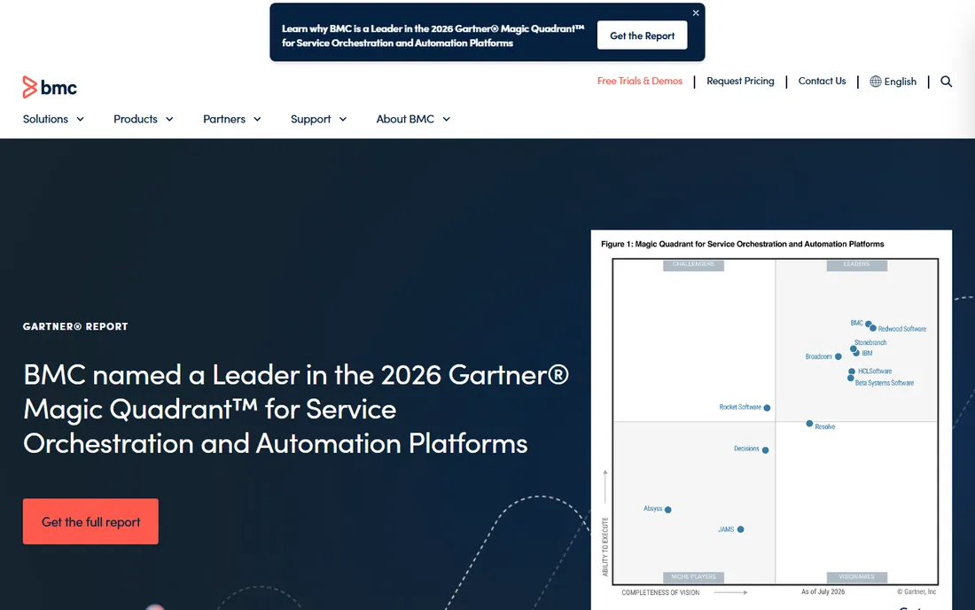 BMC Helix ITSM homepage