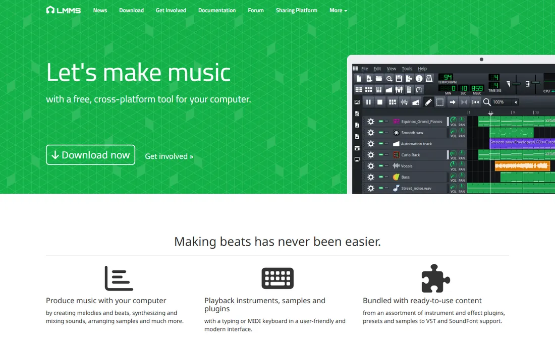 LMMS homepage