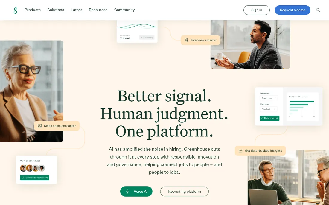 Greenhouse homepage