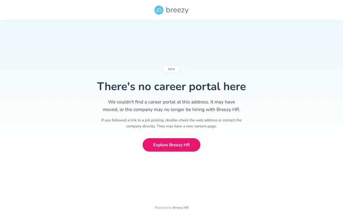 Breezy HR homepage