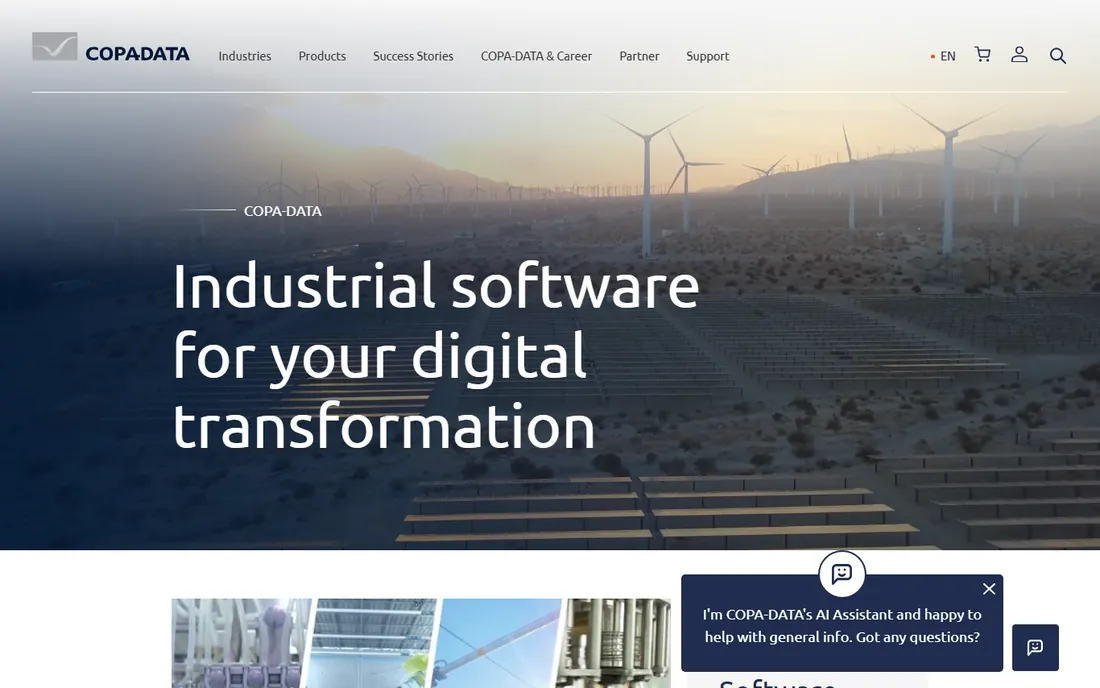 COPA-DATA zenon homepage