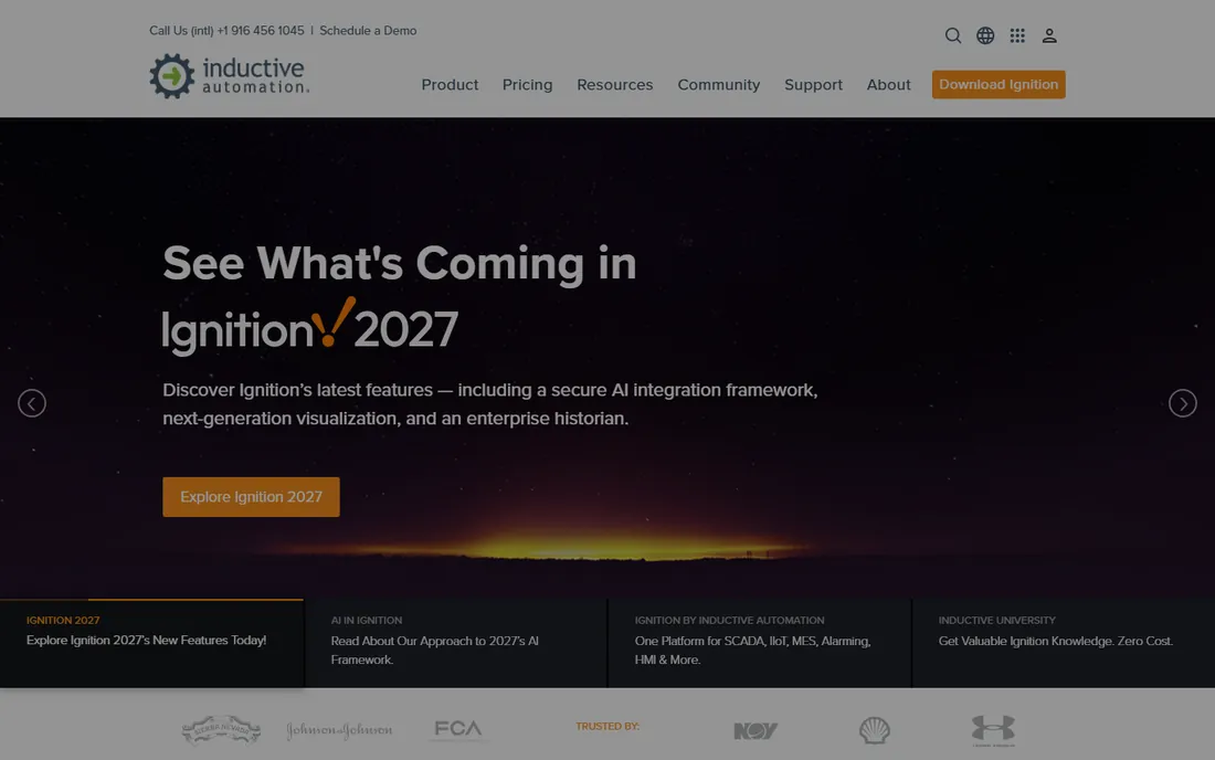 Ignition homepage