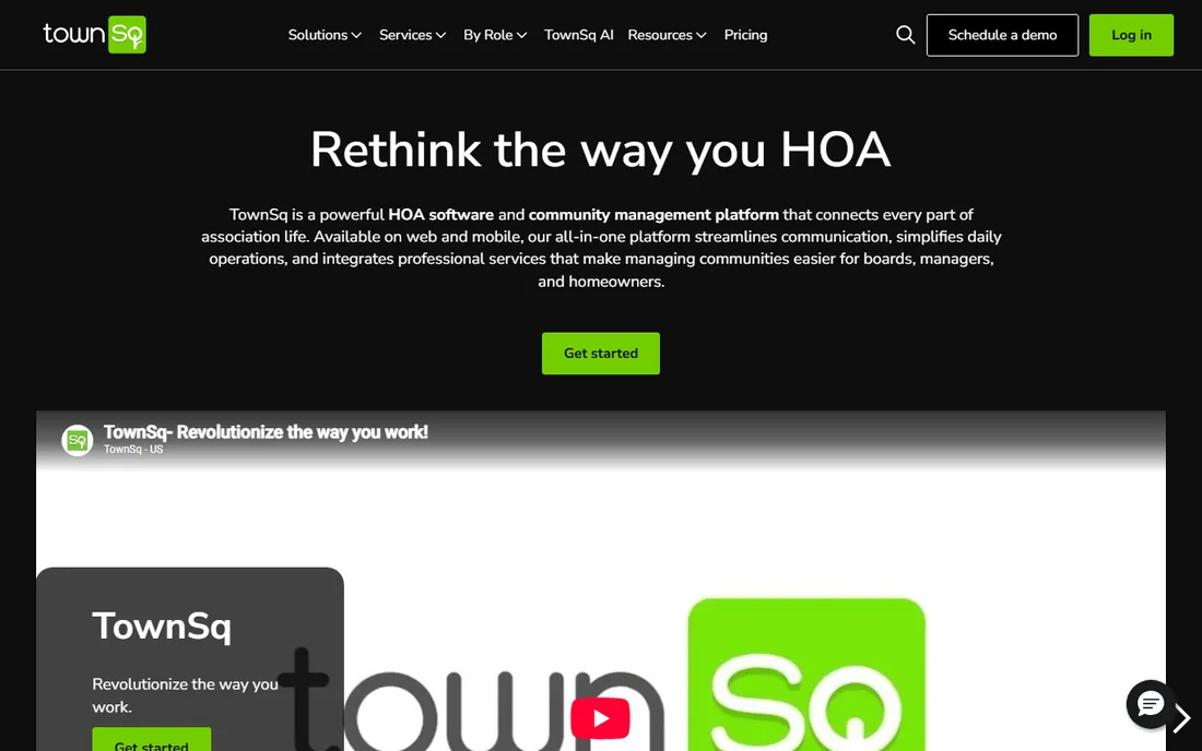 TownSq homepage