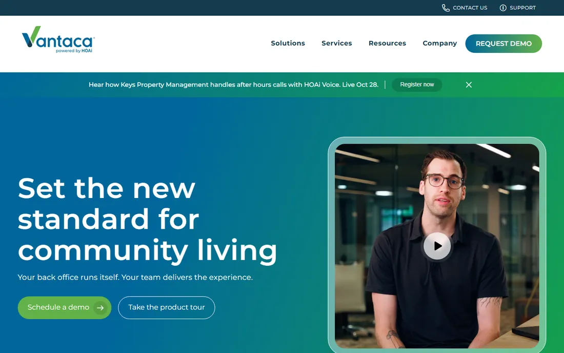Vantaca homepage