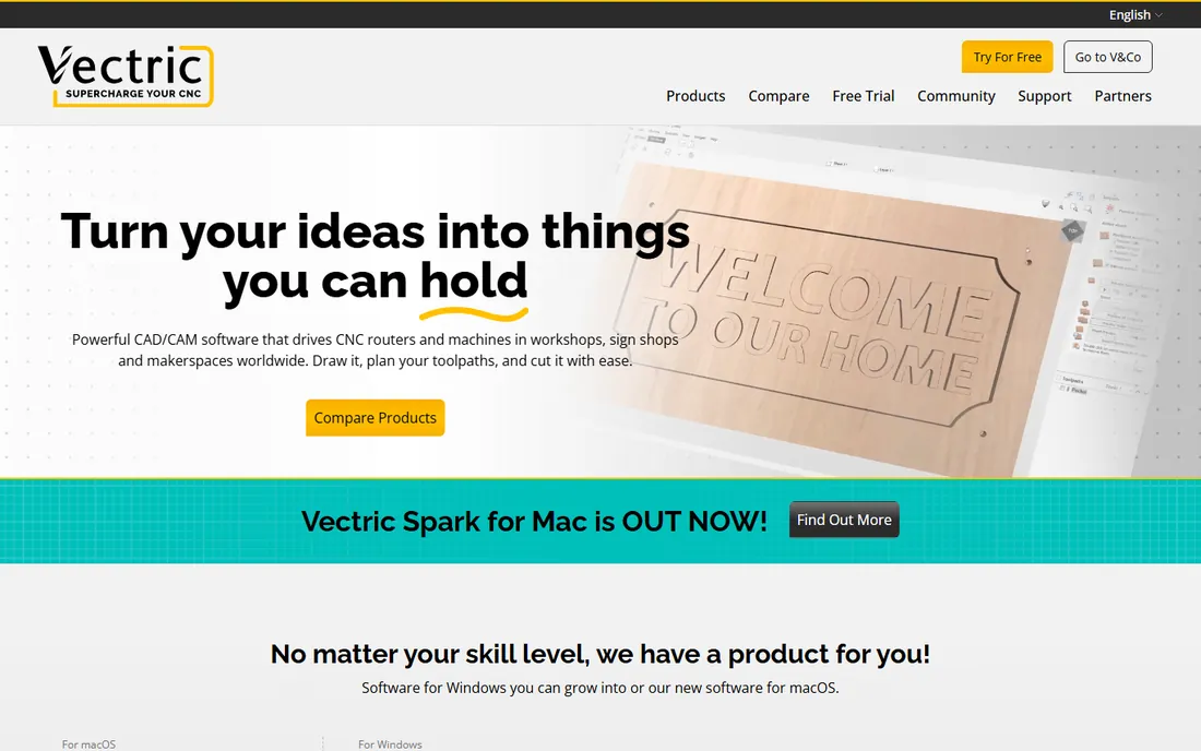 VCarve homepage