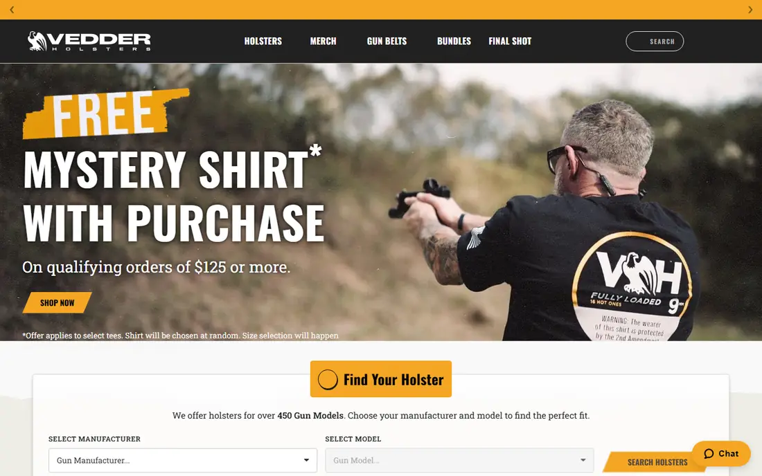 Vedder Holsters homepage