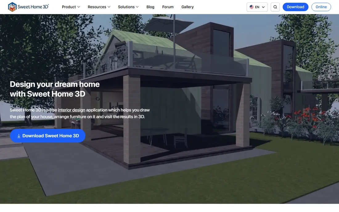 Sweet Home 3D homepage