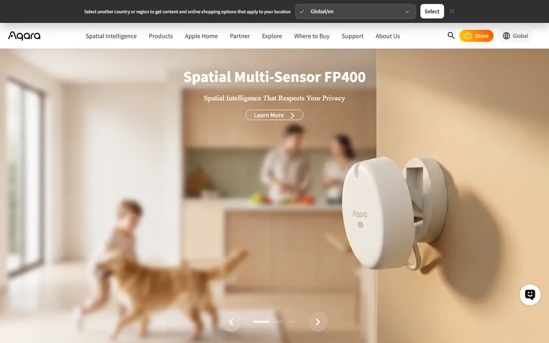 Aqara homepage