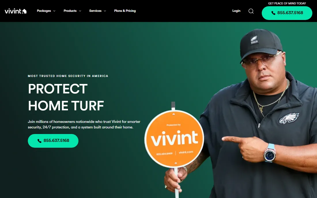 Vivint homepage