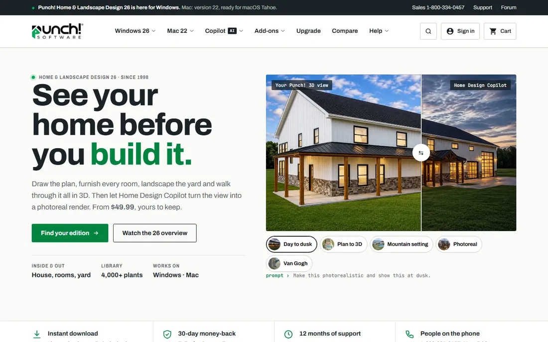 Punch! Home Design homepage