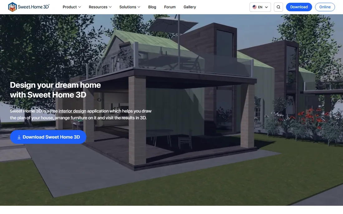Sweet Home 3D homepage