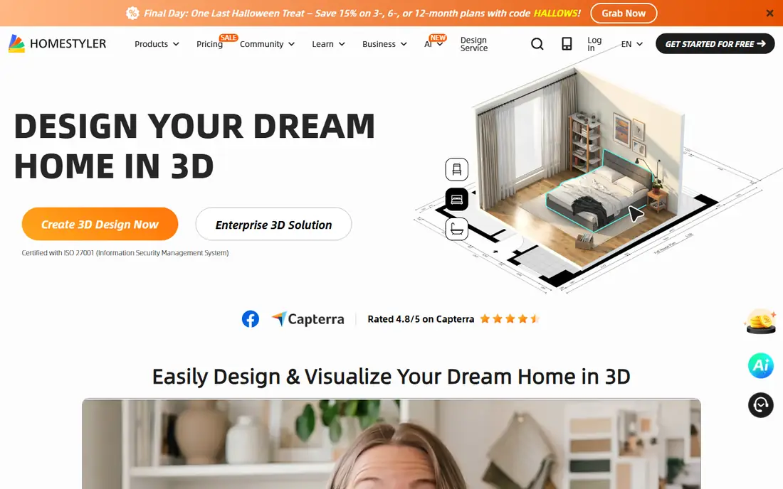 Homestyler homepage