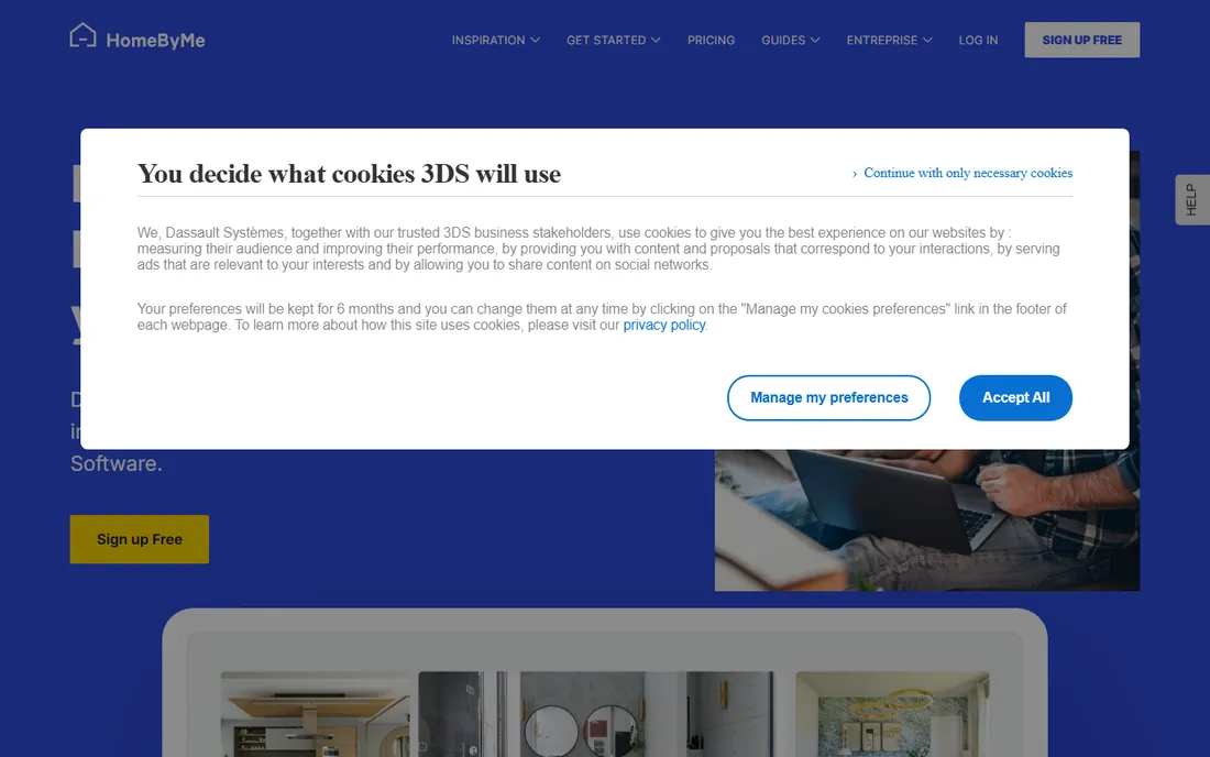 HomeByMe homepage