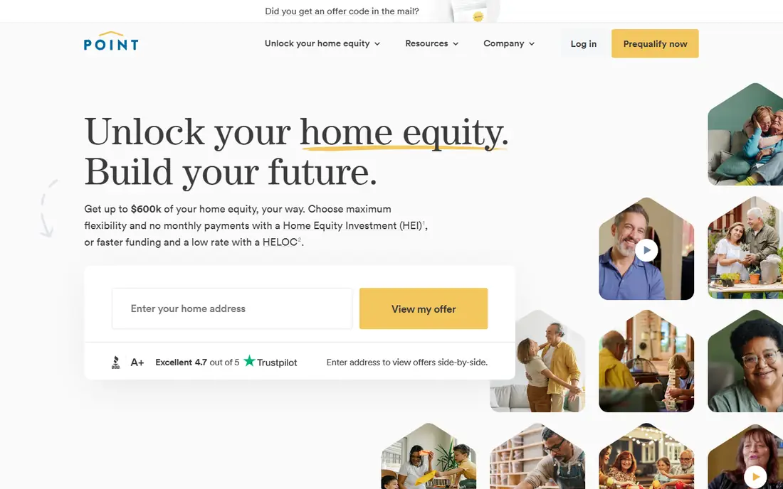 Point homepage