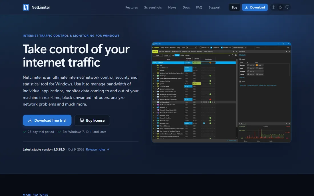 NetLimiter homepage