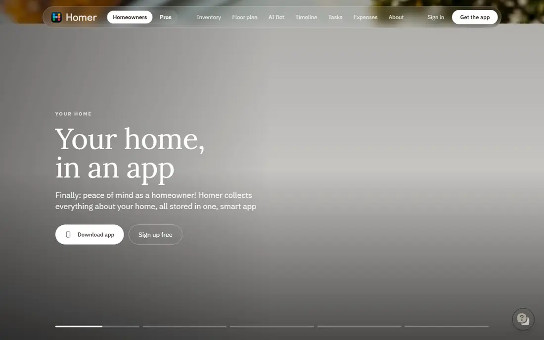 Homer homepage