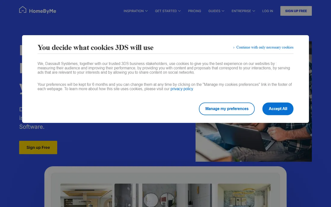 HomeByMe homepage