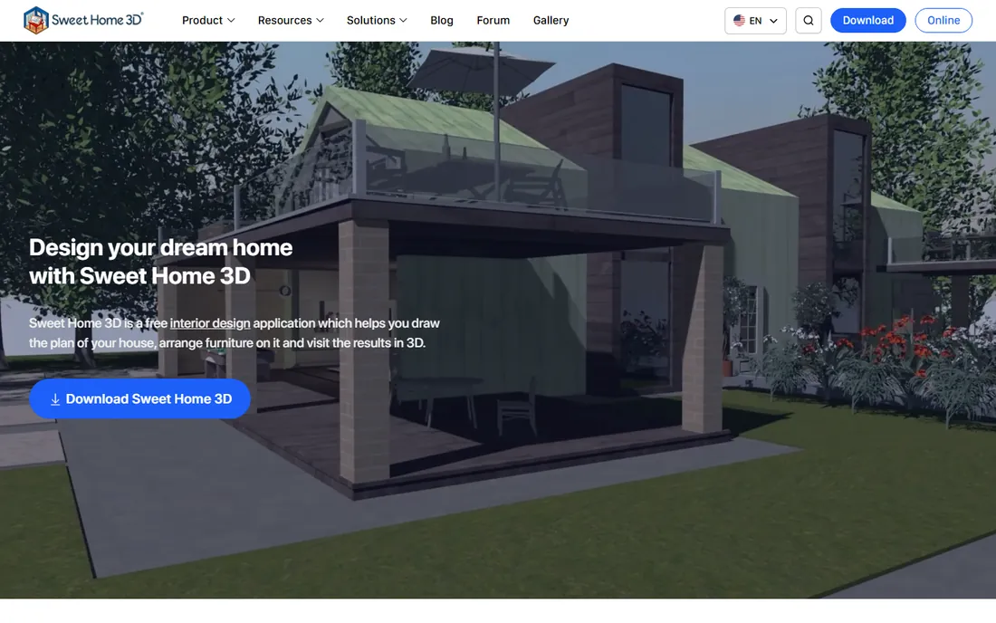 Sweet Home 3D homepage