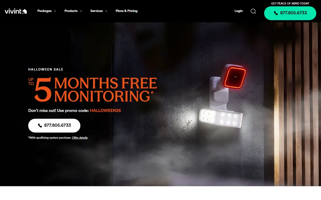 Vivint homepage