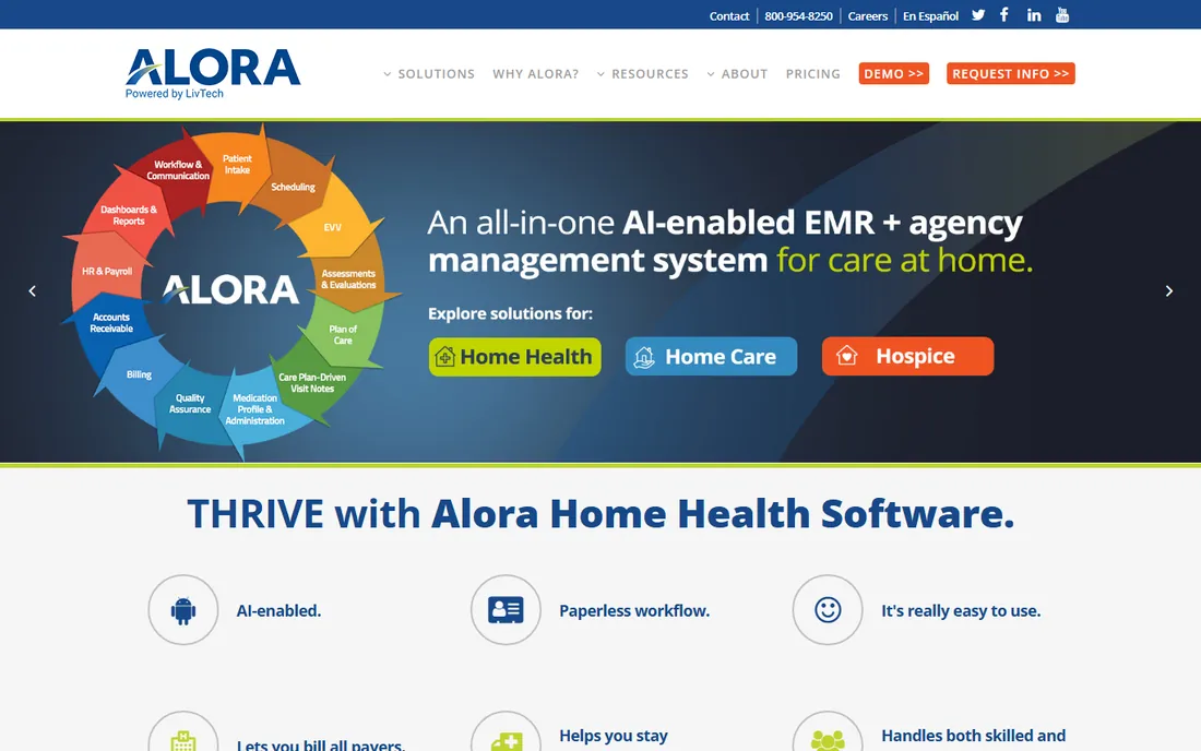 Alora Health homepage