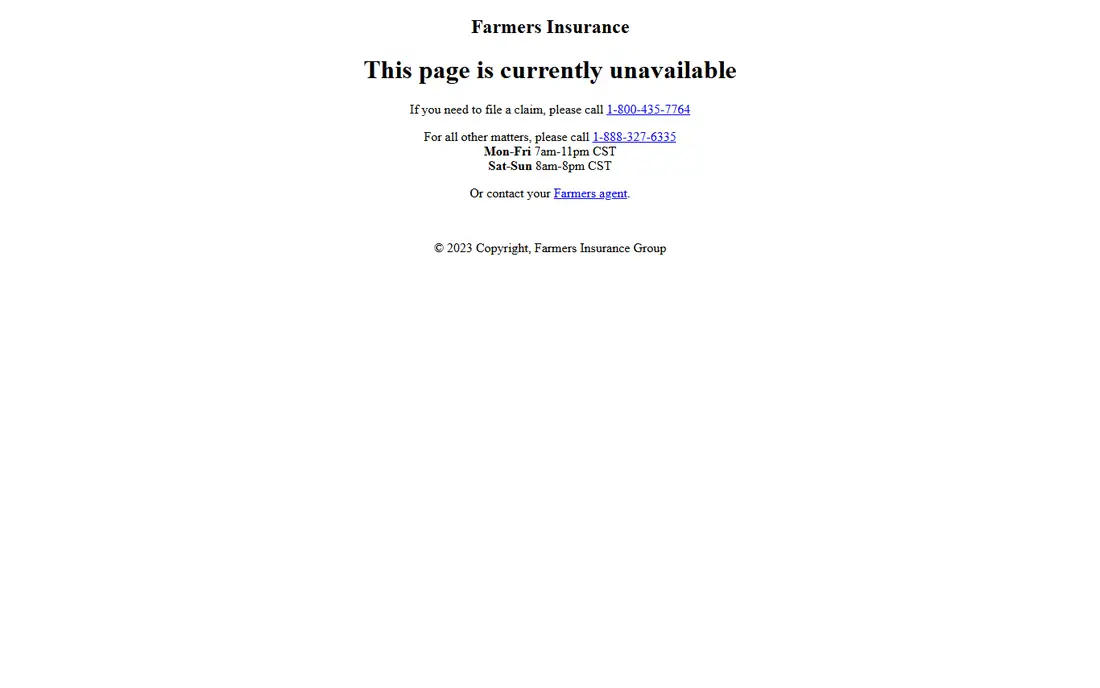 Farmers homepage