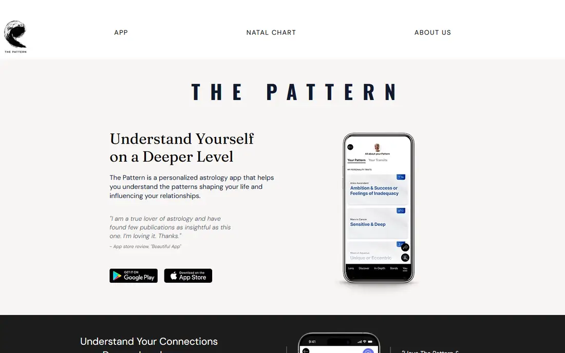 The Pattern homepage