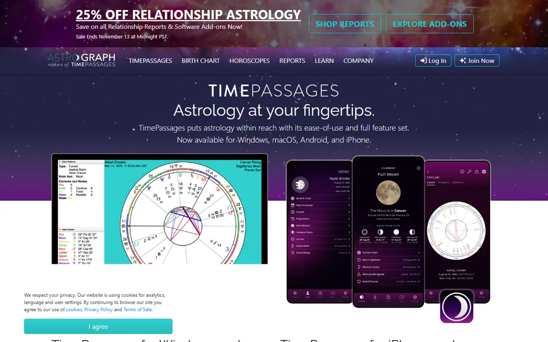 TimePassages homepage