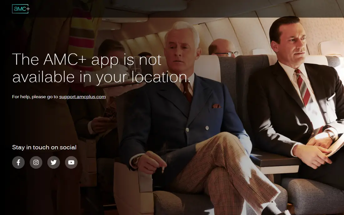 AMC+ homepage