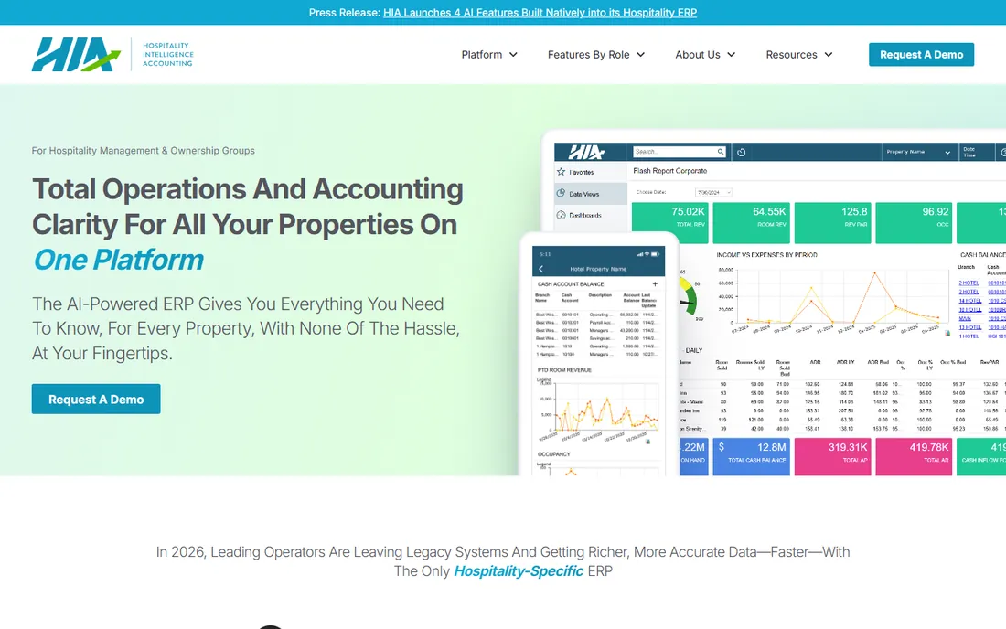 Hotel Investor Apps homepage