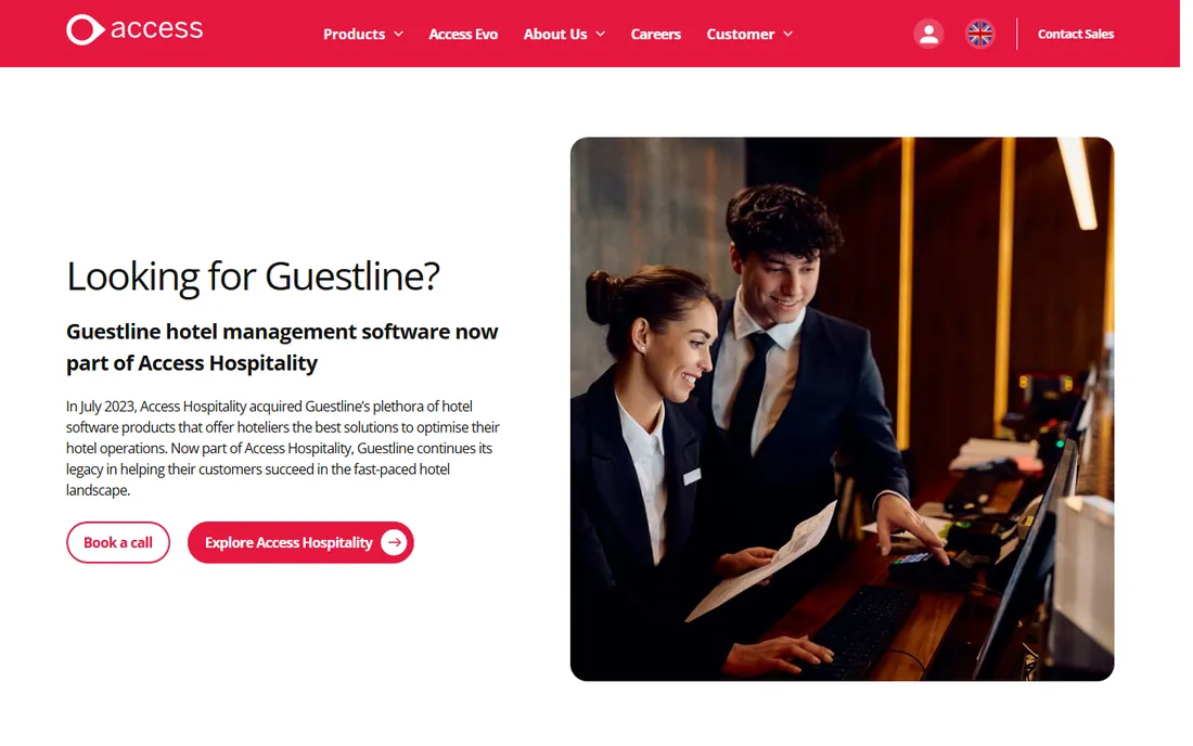 Guestline homepage