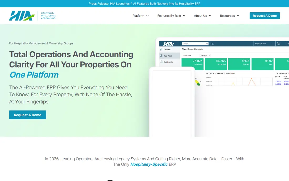Hotel Investor Apps homepage