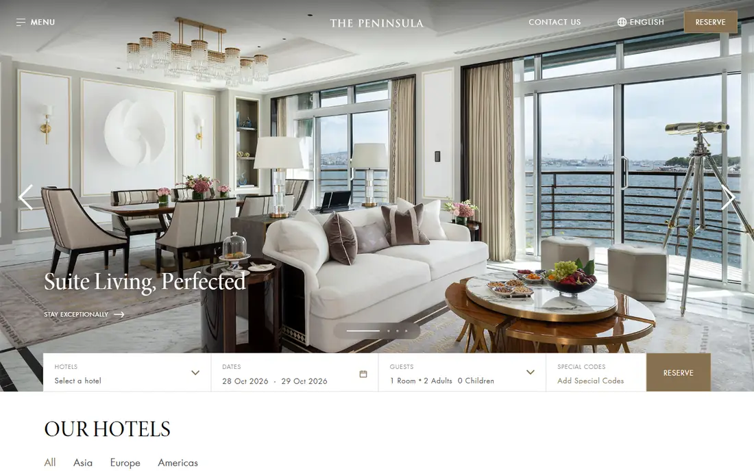 The Peninsula homepage