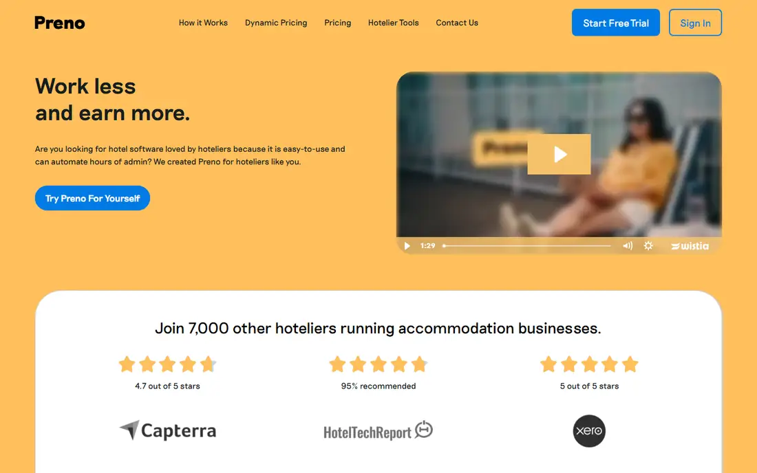 Preno homepage