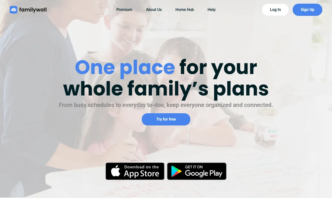 FamilyWall homepage