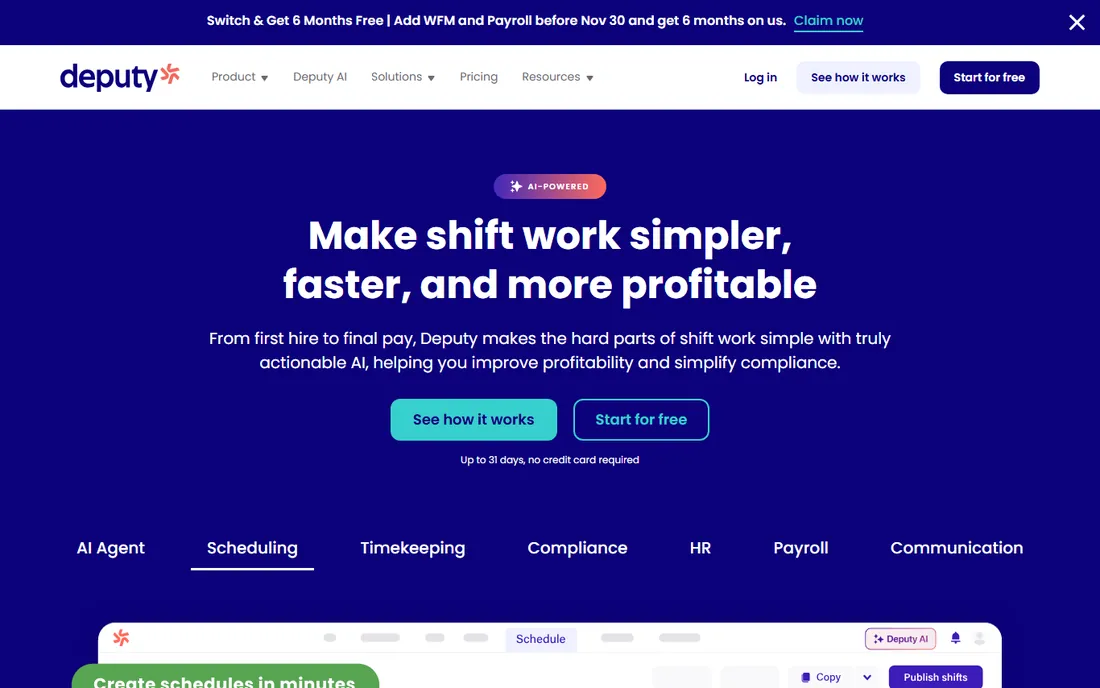 Deputy homepage