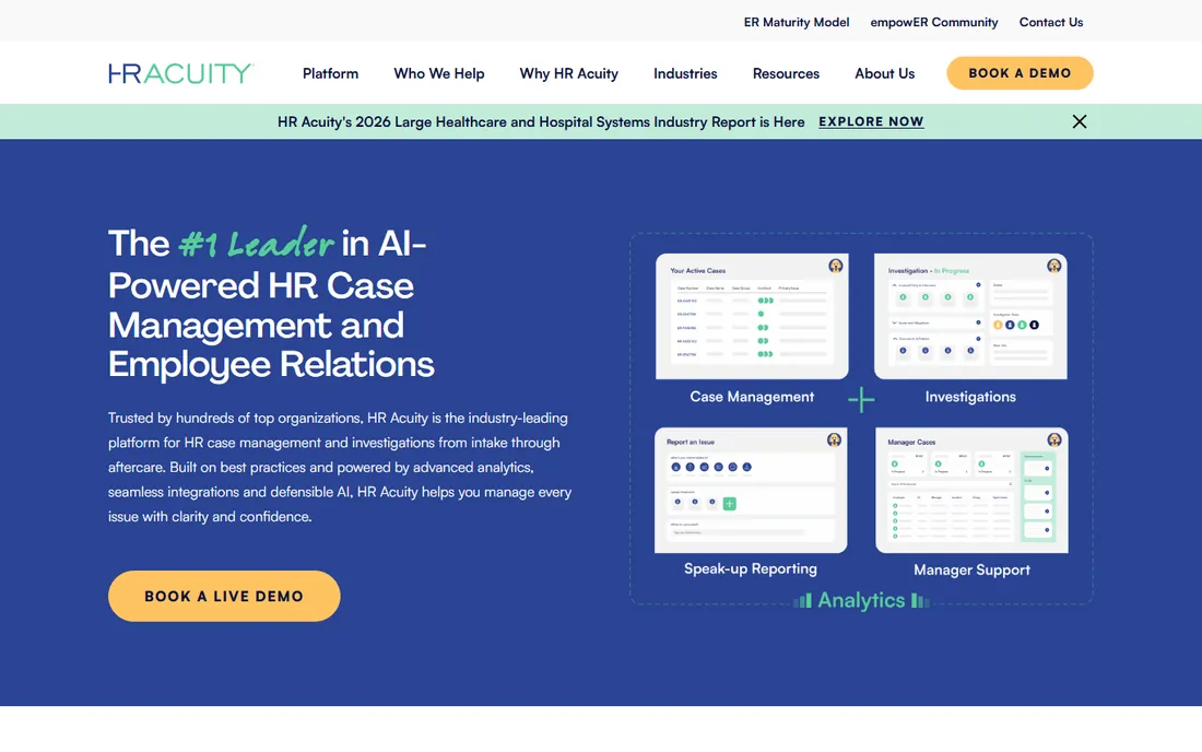 HR Acuity homepage