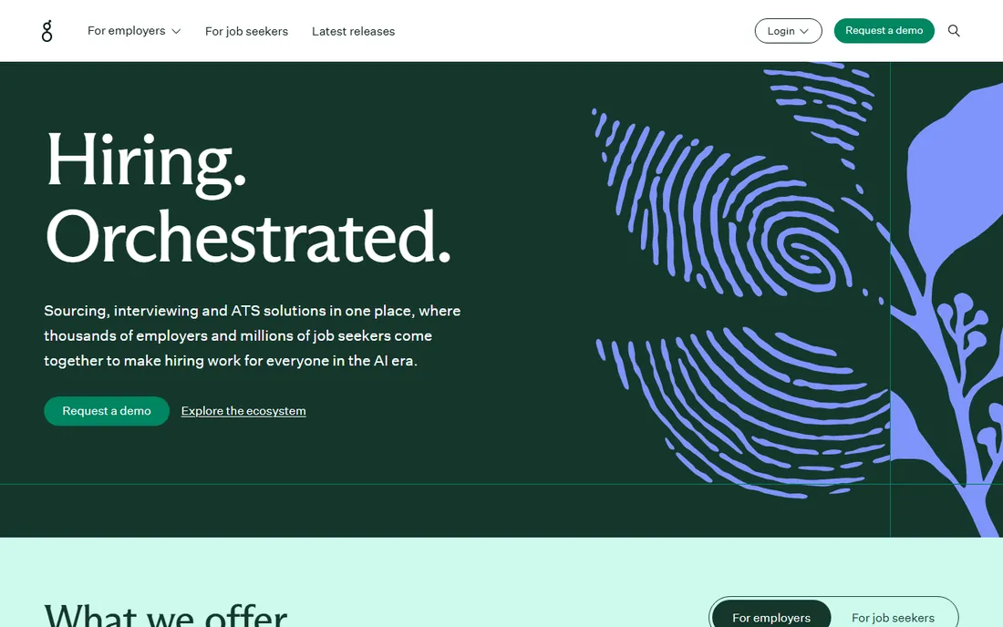 Greenhouse homepage
