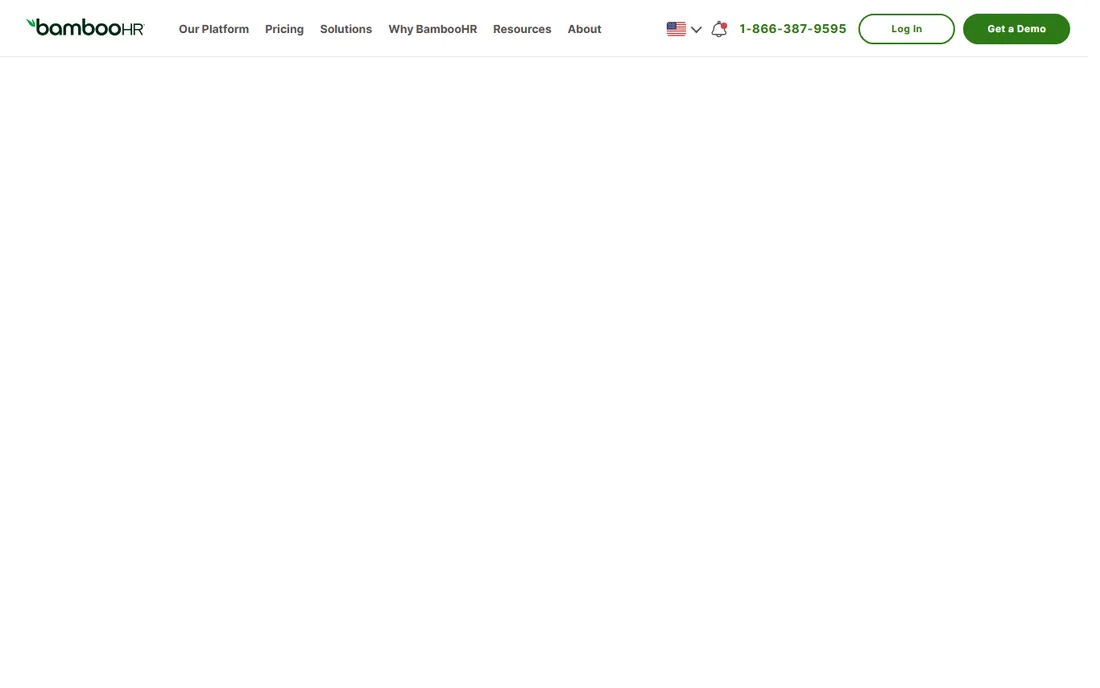 BambooHR homepage