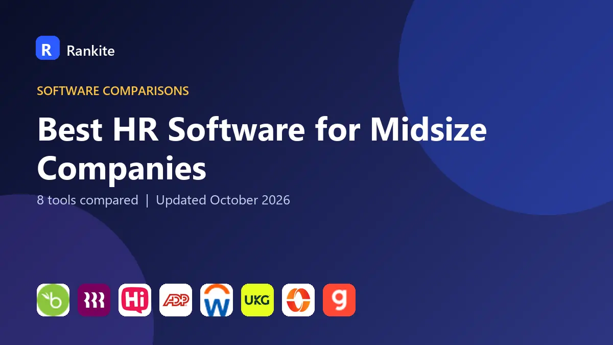 Best HR Software for Midsize Companies in 2026: 8 Tools Compared