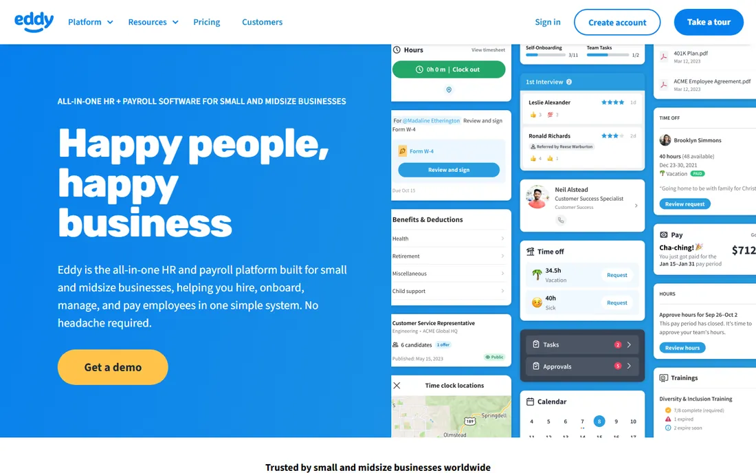 Eddy homepage