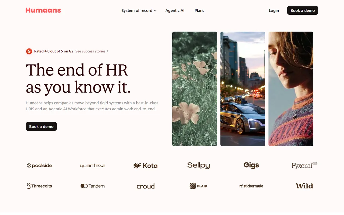 Humaans homepage