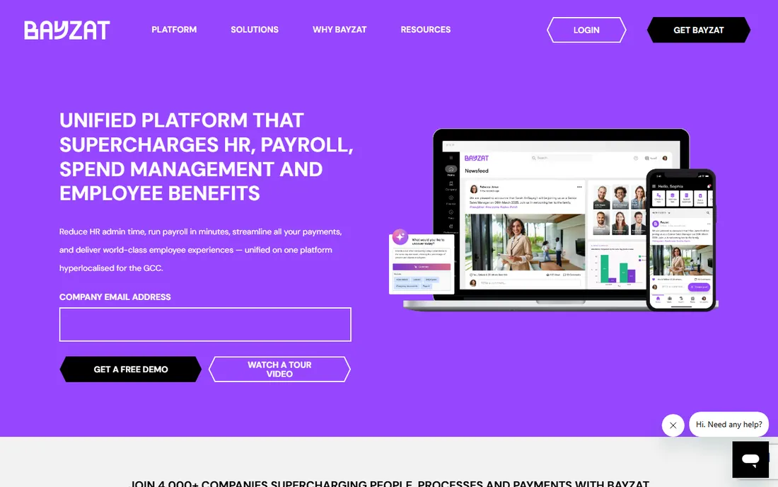Bayzat homepage
