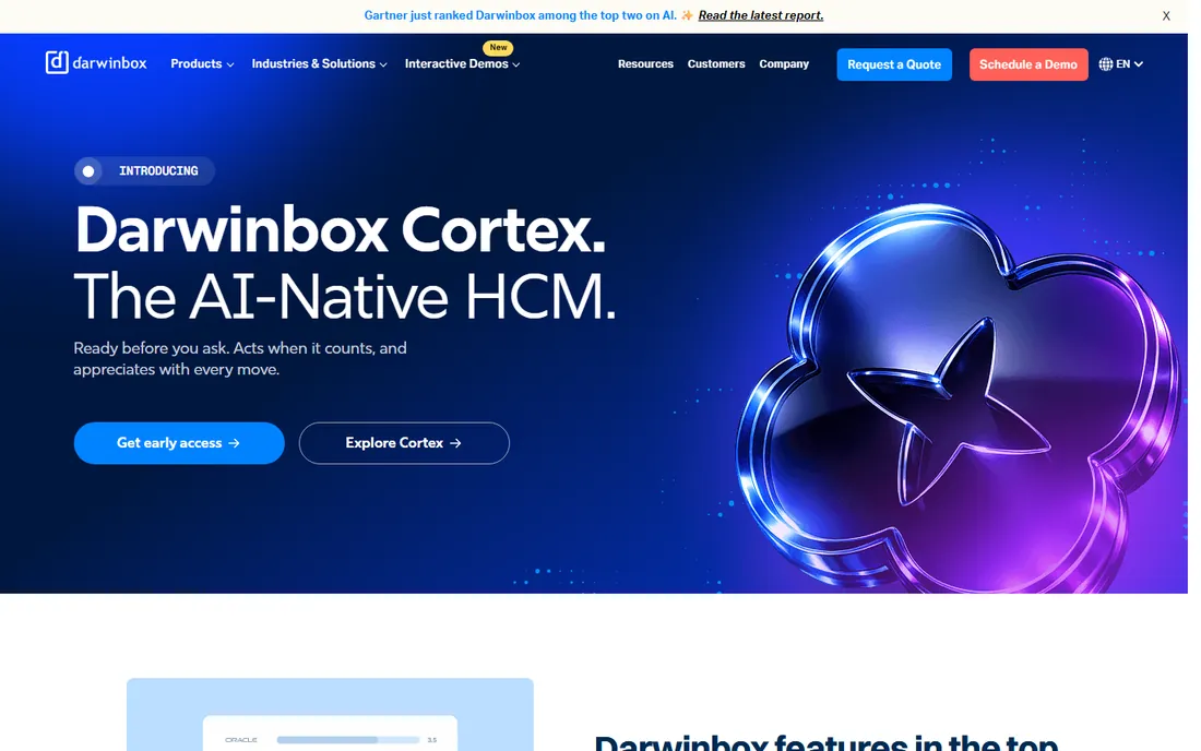 Darwinbox homepage