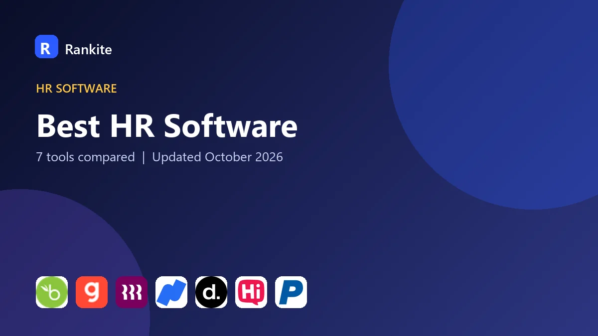 Best HR Software in 2026: 7 Tools Compared