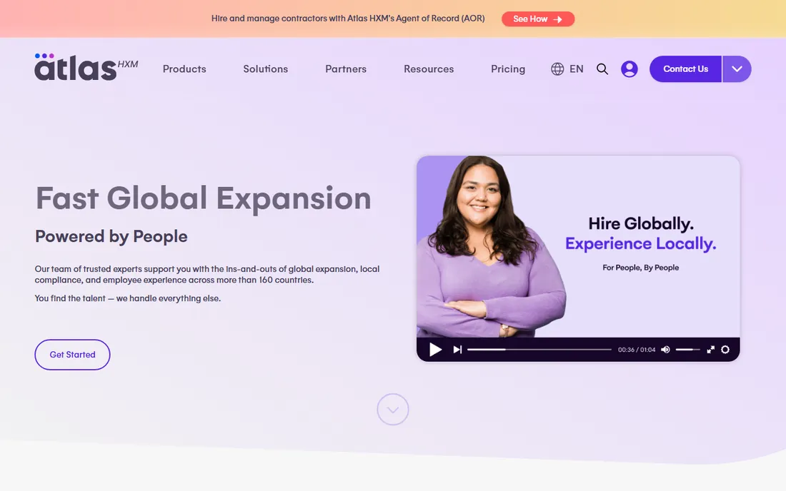 Atlas HXM homepage
