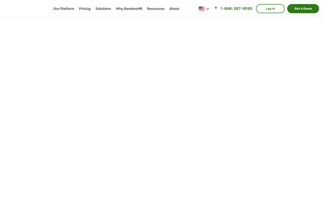 BambooHR homepage