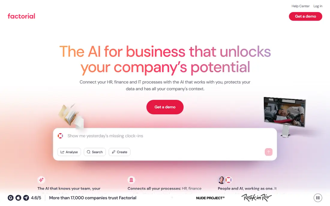 Factorial homepage